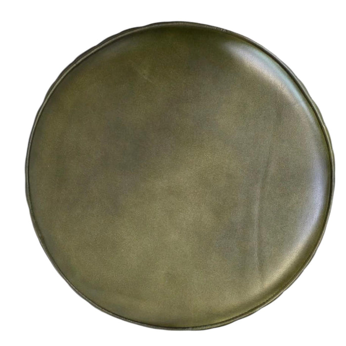 Mushroom Leather Counter Height Stool