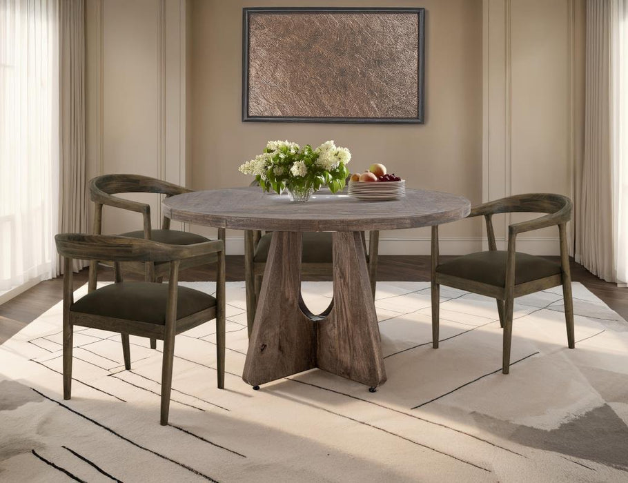 Natural Teca Dining Armchair Set/6