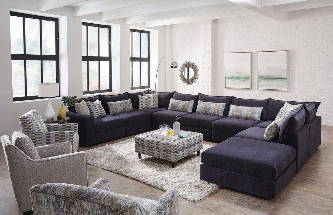 San Diego Modular Sectional Collection in Elise Ink Fabric