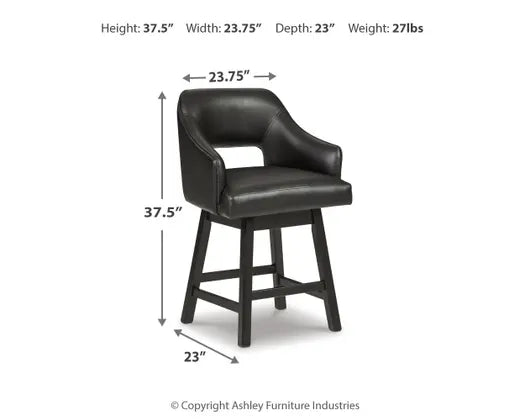 Tallenger Swivel Counter Stool, Set/2