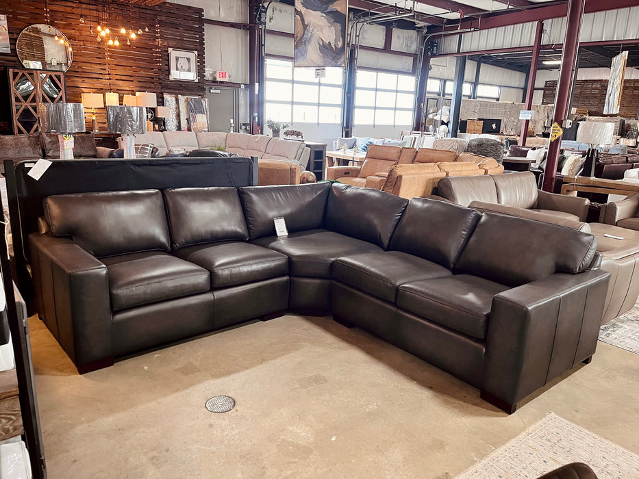 Dakota Leather Sectional, 3PC