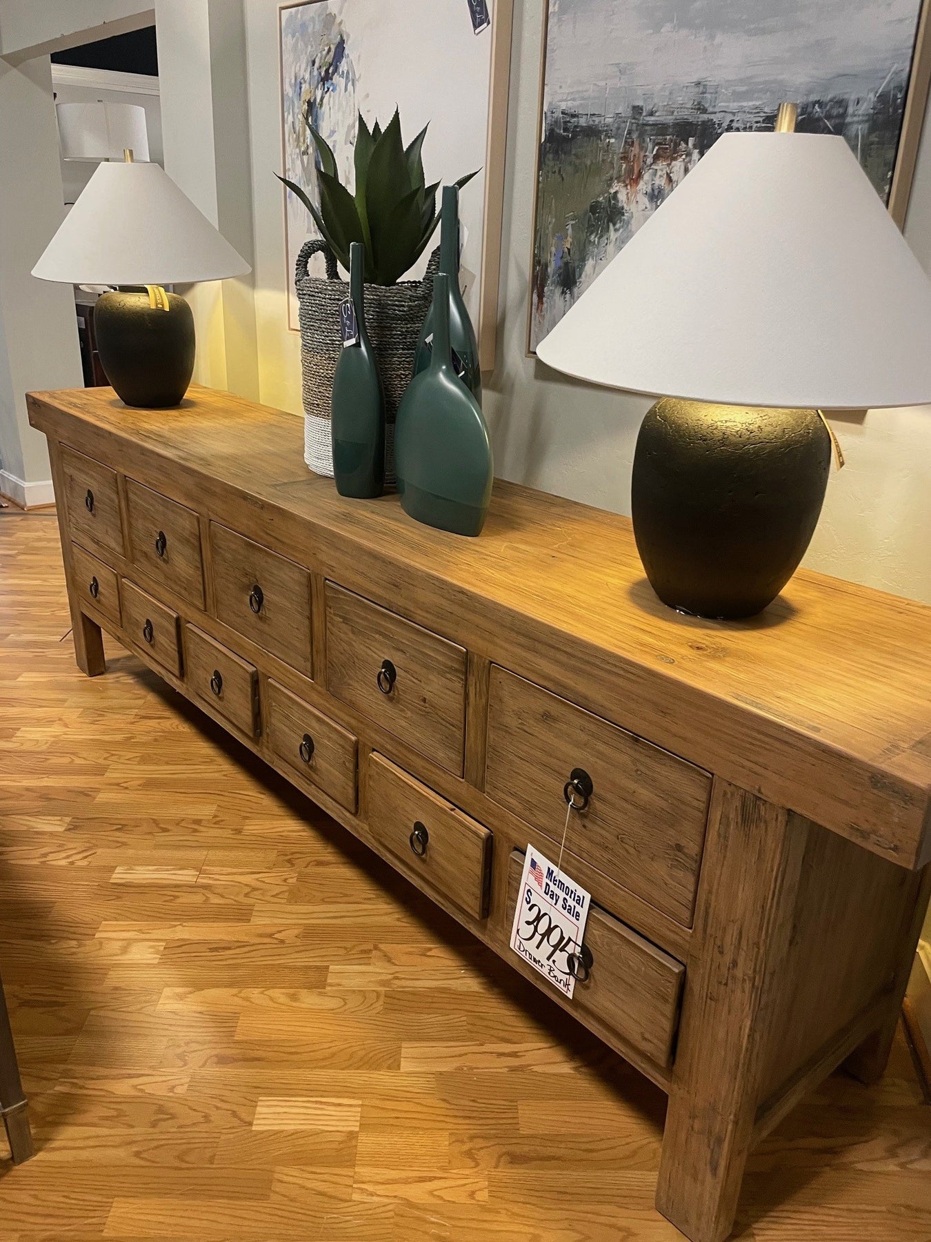 Outer Banks Small Console - Weathered Pine
