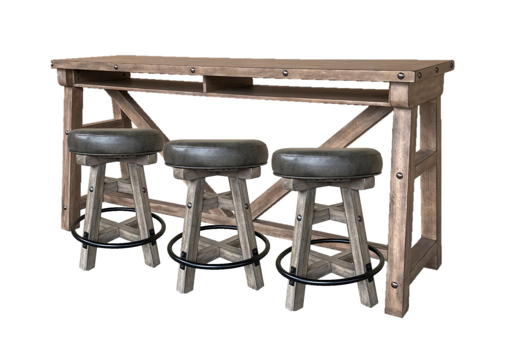 4pc Lodge Counter Bar Set