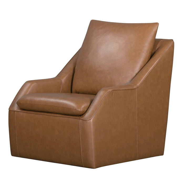 Asher Leather Swivel Chair