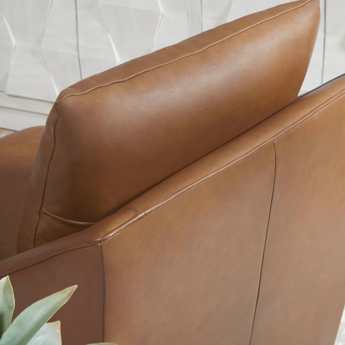 Asher Leather Swivel Chair