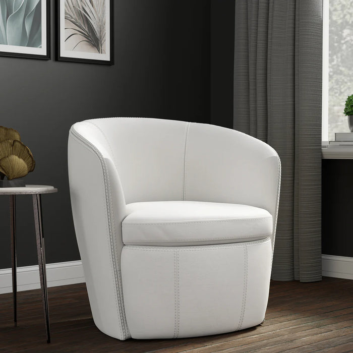 Barolo Top Grain Leather Swivel Chair
