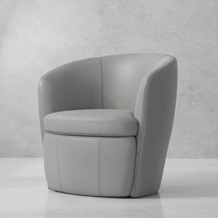 Barolo Top Grain Leather Swivel Chair