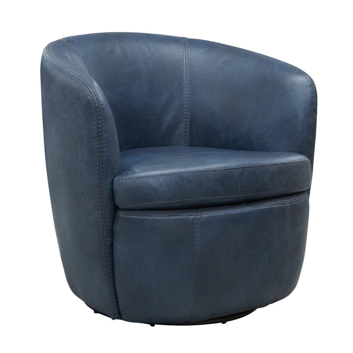Barolo Top Grain Leather Swivel Chair