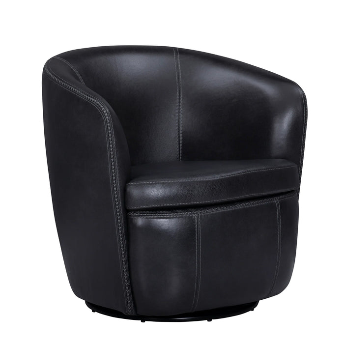 Barolo Top Grain Leather Swivel Chair