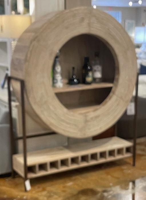 Scarlet Oval Bookcase & Bar