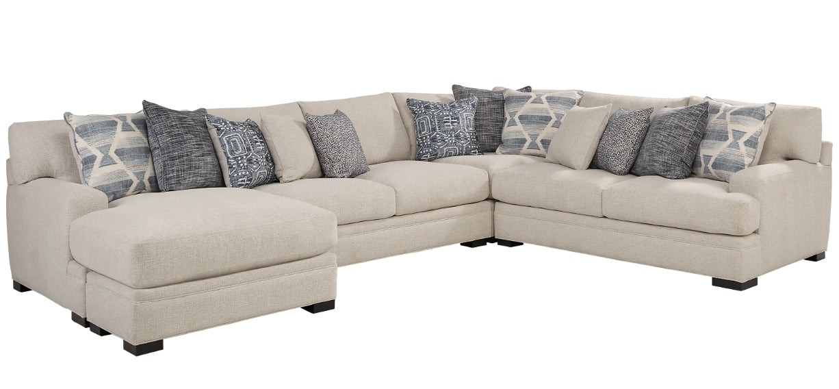 Braxton Ceramic Sectional, 3PC