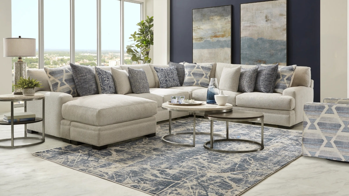 Braxton Ceramic Sectional, 3PC
