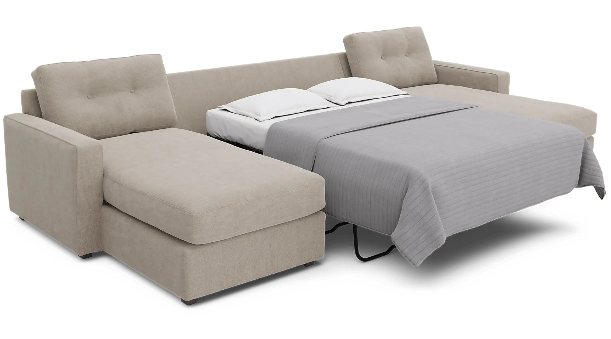 New Horizon Stone Sectional w/ Sleeper