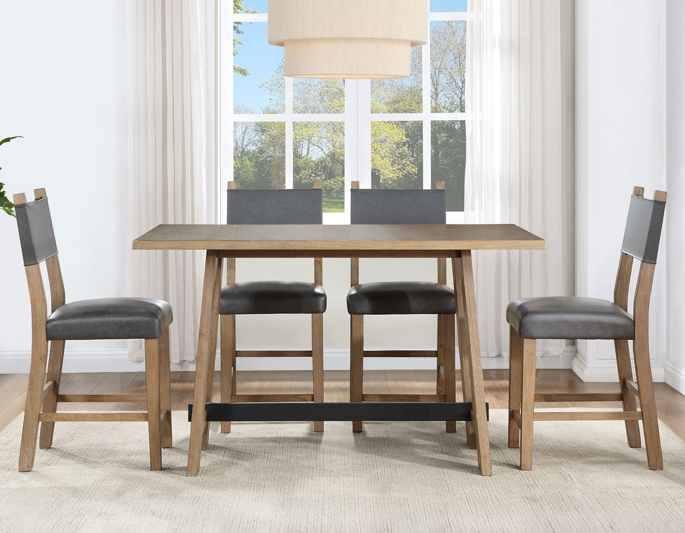 Black Counter Stools (Set of 2)