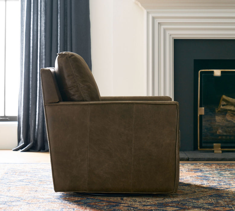 Duncan Leather Swivel Chair