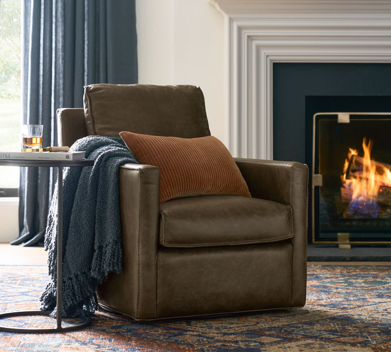Duncan Leather Swivel Chair