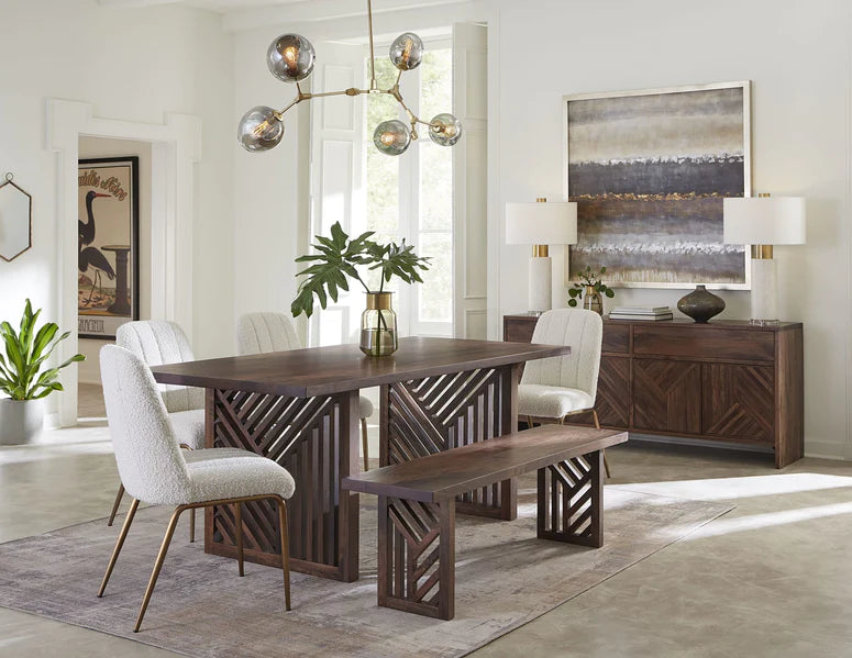 Fevano Dining Table & Bench Set