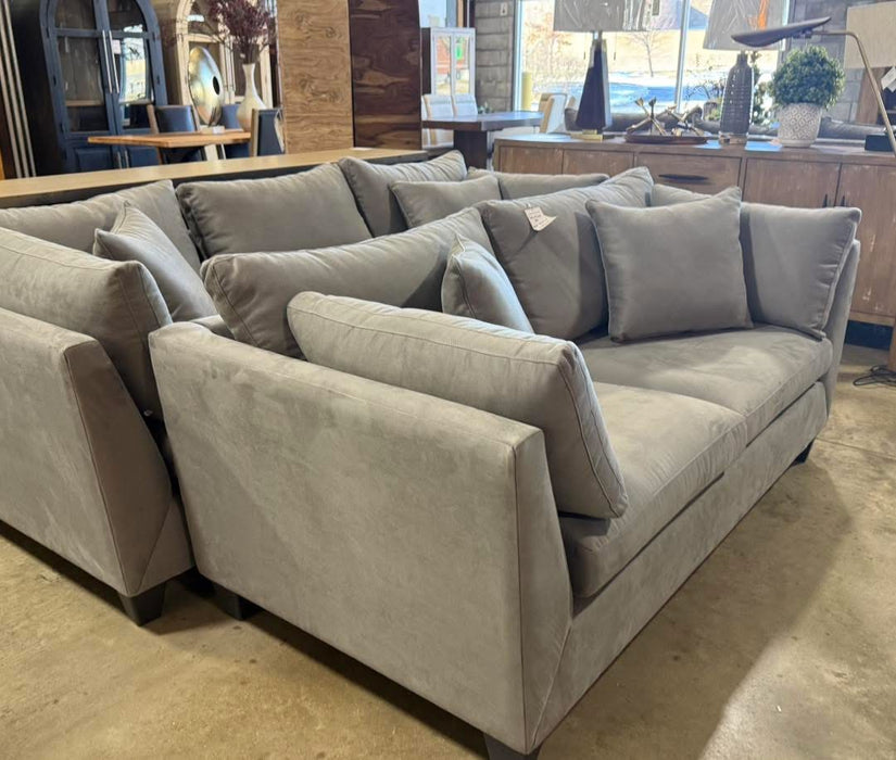 SuedeSoSoft Greystone, Sofa/Loveseat Set