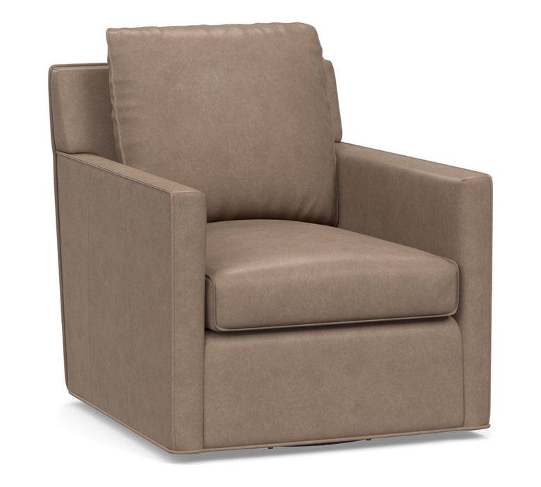 Duncan Leather Swivel Chair