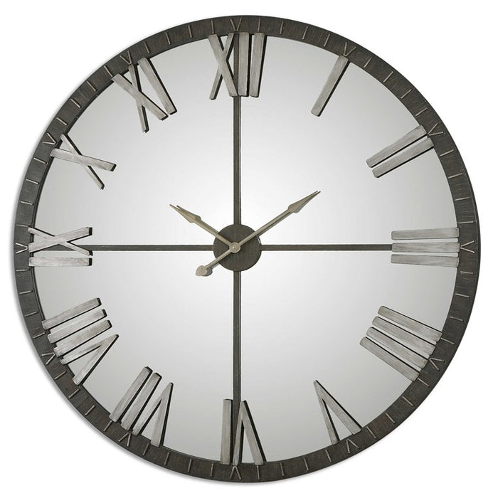 Amelie Oversized Mirrored Wall Clock