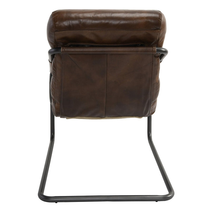 Jackson Top Grain Leather Accent Chair
