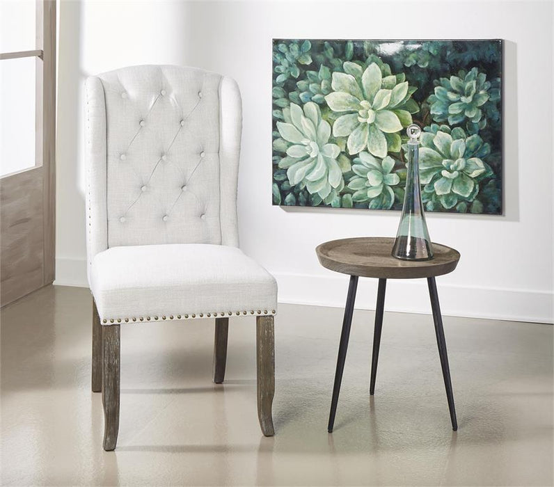 Redding Grey Solid Wood Accent Table