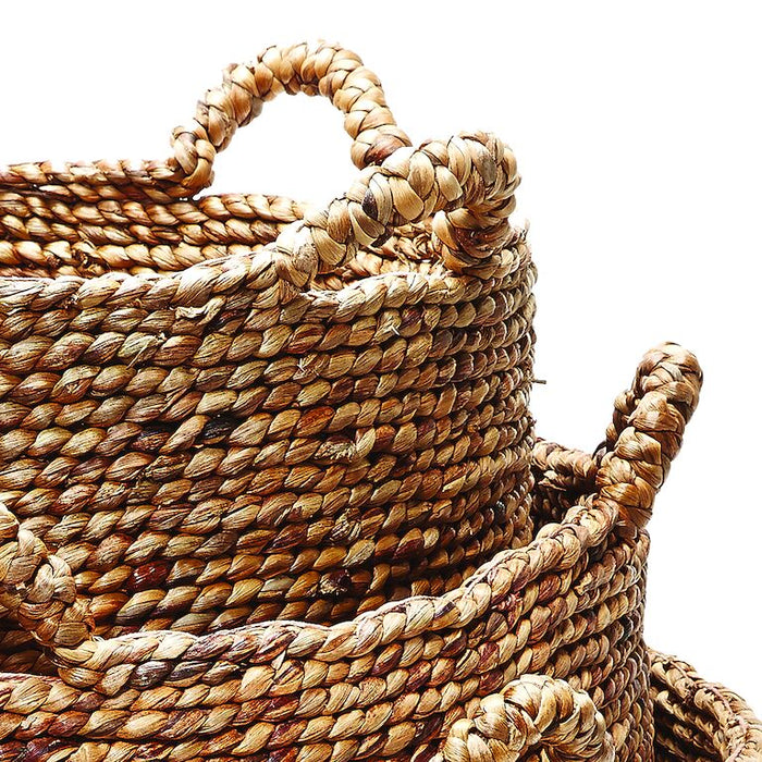 Natural Low Rise Baskets Set of 3