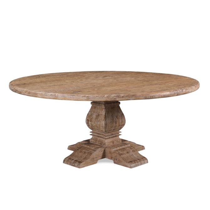 San Raphael 72' Reclaim Wood Round Dining Table