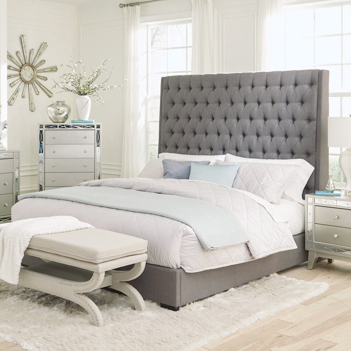 Camille King Size Upholstered Bed
