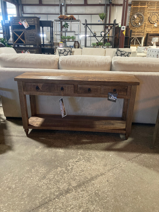 Two drawer console sofa table