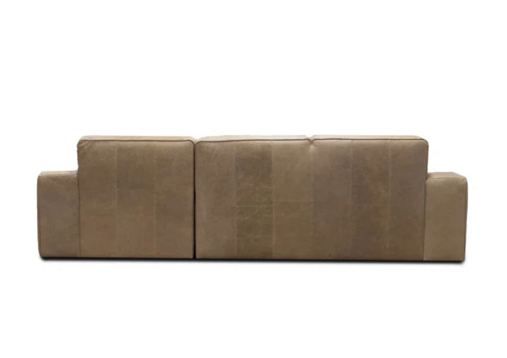 Cayman 2pc Top Grain Leather Sectional