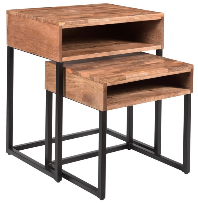 Natural Wood Nesting Tables *FLASH SALE