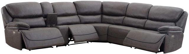 Plaza 6PC Sectional W/3 Power Recliners